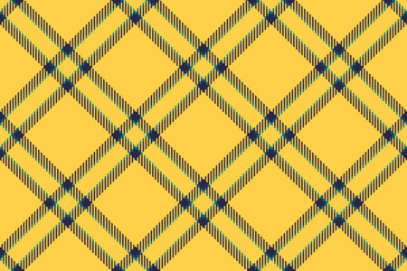 Texture fabric check of plaid tartan textile with a vector seamless background pattern in amber and dark colors.のイラスト素材