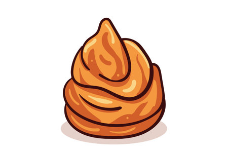 Sweet cake vector illustration. Dessert food symbol. Bakery design elements, logos, badges, labels, icons and objects.のイラスト素材