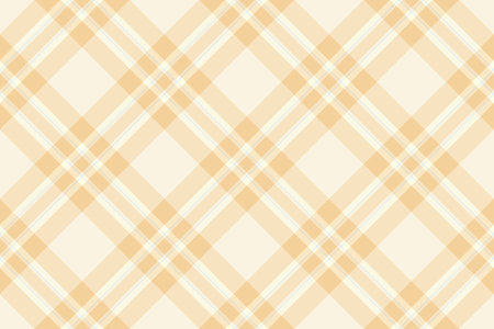 Pattern check textile of background tartan vector with a plaid texture seamless fabric in beige and amber colors.のイラスト素材