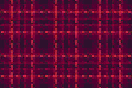 Plaid vector textile of seamless background tartan with a fabric texture pattern check in pink and...