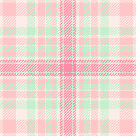 Vector background seamless of texture plaid fabric with a tartan textile pattern check in light and linen colors.のイラスト素材