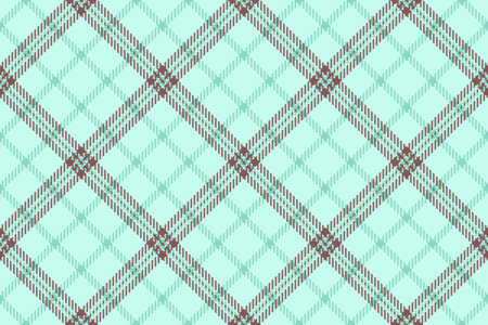 Textile texture tartan of seamless check pattern with a vector fabric background plaid in light and teal colors.のイラスト素材