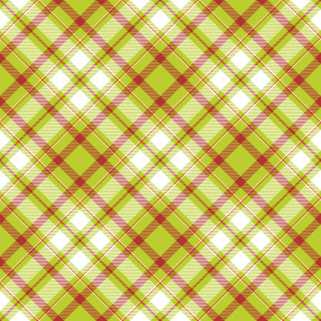 Plaid seamless pattern. Stripe fabric texture. Check square background. Tartan vector textile design.のイラスト素材