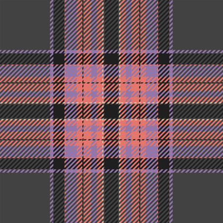 Plaid check pattern. seamless fabric texture. Tartan textile print design.のイラスト素材