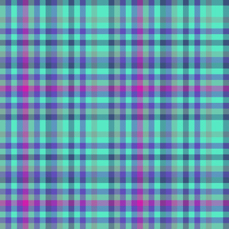 Plaid textile vector of tartan fabric pattern with a seamless check texture background in turquoise...