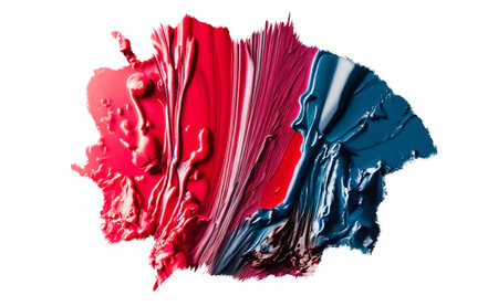 Color stroke of the paintbrush isolated on background. Abstract design element cut out.の素材