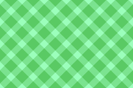 Pattern background seamless of textile vector plaid with a check texture fabric tartan in green color.のイラスト素材
