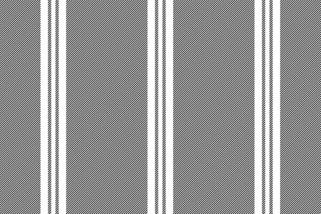 Lines background stripe of seamless fabric textile with a vector texture pattern vertical in white and black colors.のイラスト素材