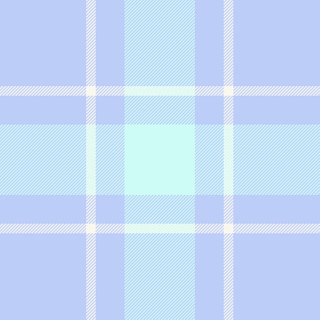 Vector seamless check of tartan background textile with a pattern plaid fabric texture in light and sea shell colors.のイラスト素材