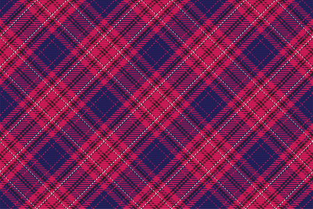 Seamless pattern of scottish tartan plaid. Repeatable background with check fabric texture. Flat vector backdrop of striped textile print.のイラスト素材