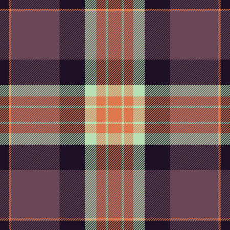 Check seamless textile of vector fabric pattern with a texture plaid tartan background in pink and black colors.のイラスト素材