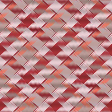 Seamless pattern of scottish tartan plaid. Repeatable background with check fabric texture. Flat vector backdrop of striped textile print.のイラスト素材