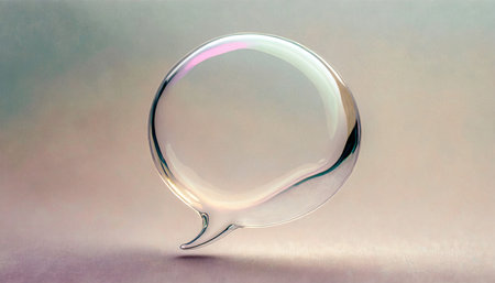 Bubble message and chatting frame. 3d online chat with speech or talk object for social media post.の素材