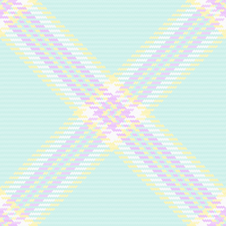 Seamless tartan pattern of texture fabric plaid with a background vector check textile in light and white colors.のイラスト素材
