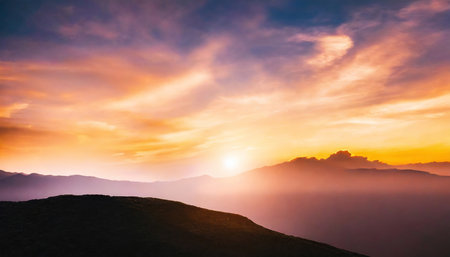 Blurred horizontal image with seasonal sunshine. Softness blurry background for presentation product, luxury relax, romantic.の素材