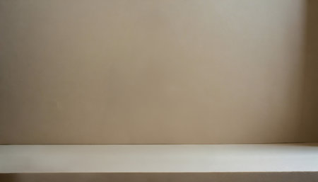 Abstract empty scene with blur background for presentation product. Horizontal stage with blurred surface.の素材