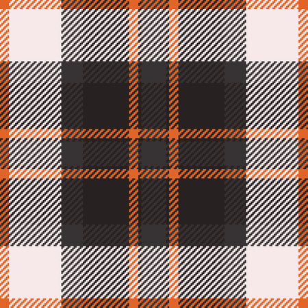 Tracery seamless fabric plaid, fashion vector tartan texture. Female background textile pattern check in white and dark colors.のイラスト素材