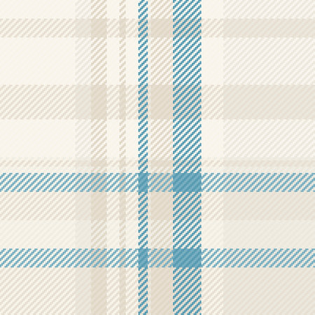 Rough fabric pattern tartan, service plaid check vector. Britain seamless texture background textile in white and light colors.のイラスト素材