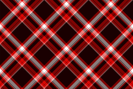 Tartan plain background, diagonal check seamless pattern. Vector fabric texture for textile print,...