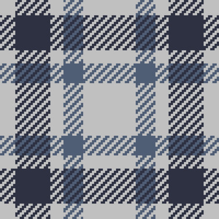 Textile design of textured plaid. Checkered fabric pattern tartan for shirt, dress, suit, wrapping paper print, invitation and gift card.のイラスト素材