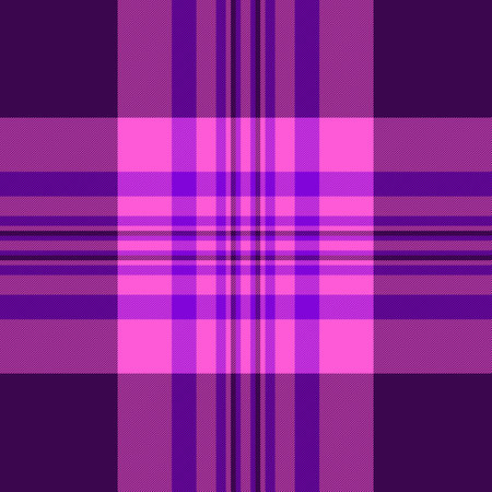 Plaid check seamless of background texture tartan with a pattern vector textile fabric in purple and...