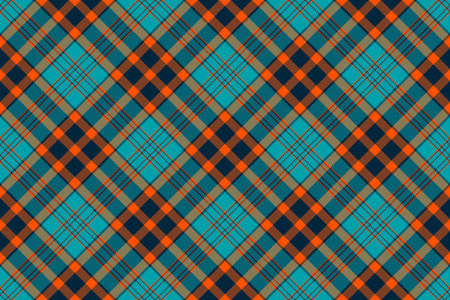 Blank seamless textile plaid, mix fabric tartan pattern. Finish check texture background vector in...