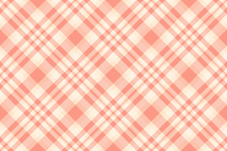 Apartment fabric tartan texture, picnic background plaid pattern. List textile check vector seamless in red and old lace colors.のイラスト素材