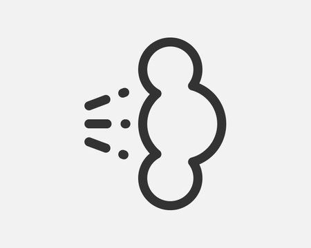 Spray icon of aerosol or airbrush for water gas nozzle steam, perfume deodorant, graffiti art paint. Sign shower drops, disinfection, cleaning.のイラスト素材