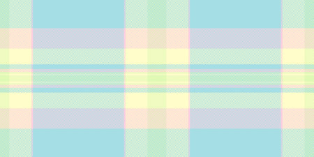 70s plaid vector check, model pattern background seamless. Kilt textile tartan texture fabric in light and lemon chiffon color.のイラスト素材