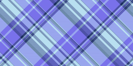 Youth pattern seamless check, swatch fabric plaid background. Bold vector textile texture tartan in light and indigo colors palette.のイラスト素材