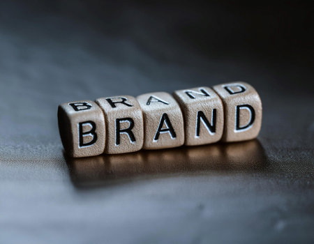 Close up image of a brand logotype on a product, highlighting brand identity, design, and marketing.の素材