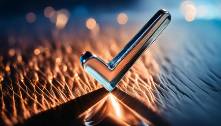 Check mark symbolizing agreement and confirmation, emphasizing positivity, approval, and validation.の素材