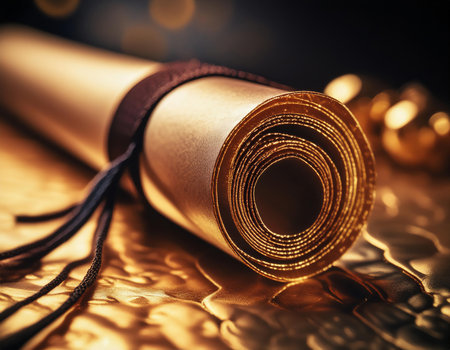 Graduation diploma representing academic degree, emphasizing education, achievement, and success.の素材