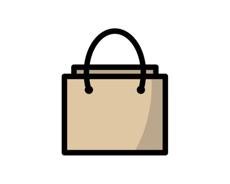 Shopping store logo for mobile e-comerce and local market branding. Online shop icons simple minimalist sign for payments, shipping and sale, vector illustration.のイラスト素材