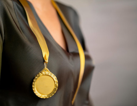 Close up image of a quality seal on a product, symbolizing standards, excellence, and product assurance.の素材