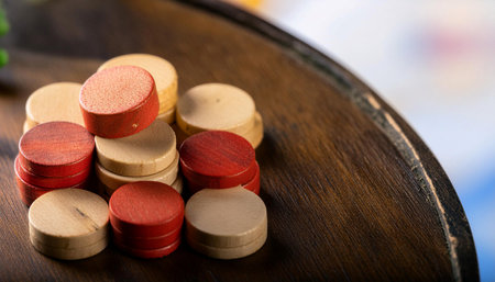 Close up of risk and uncertainty elements, ideal for topics related to finance, insurance, and decision making.の素材