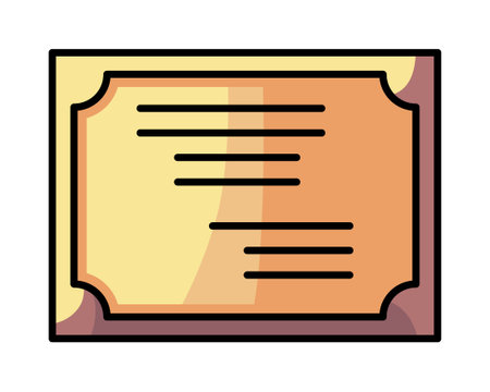 Quality certificate icon. Graduation degree diploma of university, college, school, other education training or course. Achievement or award document badge. Vector illustration.のイラスト素材
