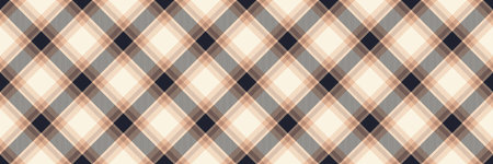Deep fabric background plaid, arabic tartan texture vector. Cross check seamless pattern textile in orange and cornsilk color.のイラスト素材
