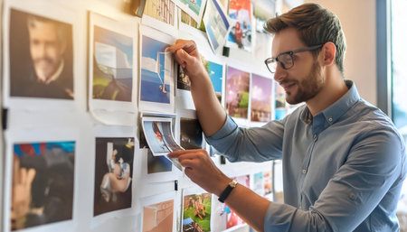 Creative portfolio showcase displaying a designers work, featuring a variety of projects, innovative designs, and artistic talent.の素材