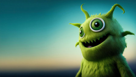 Fun image of a zombie, symbolizing horror, decay, and undead creatures.の素材