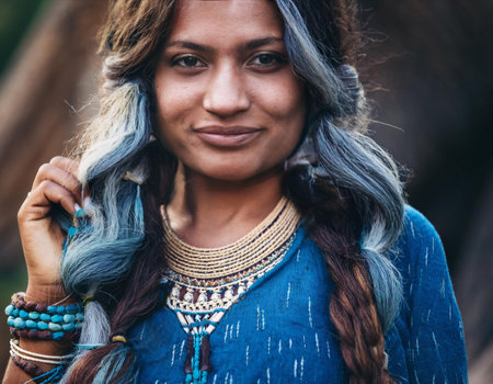 Close-up image representing ethical fashion concepts, symbolizing sustainability, fair trade, and conscious choices.の素材