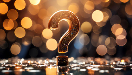 Question mark representing inquiry and asking, emphasizing curiosity, questions, and information seeking.の素材