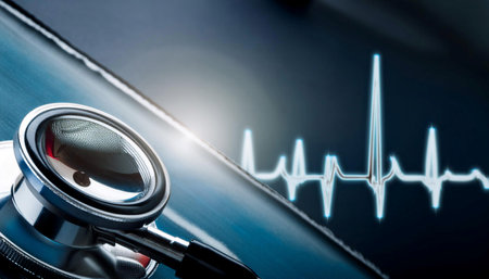 Close up of stroke and health elements, ideal for topics related to medical conditions, healthcare, and neurology.の素材