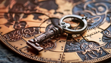 Illustration depicting a mystery puzzle and clue, highlighting intrigue, suspense, and discovery.の素材