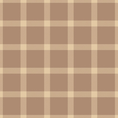 Length fabric textile vector, outfit plaid check tartan. Mixed background seamless pattern texture in light and orange colors palette.のイラスト素材