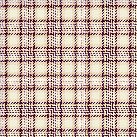 Minimal tartan check textile, display texture pattern background. Top plaid vector seamless fabric in light and dark colors palette.のイラスト素材
