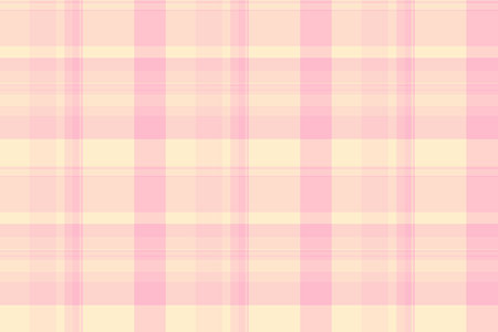 Picnic blanket seamless plaid pattern, drawing fabric vector tartan. Glamor textile check background in light and pink colors palette.のイラスト素材