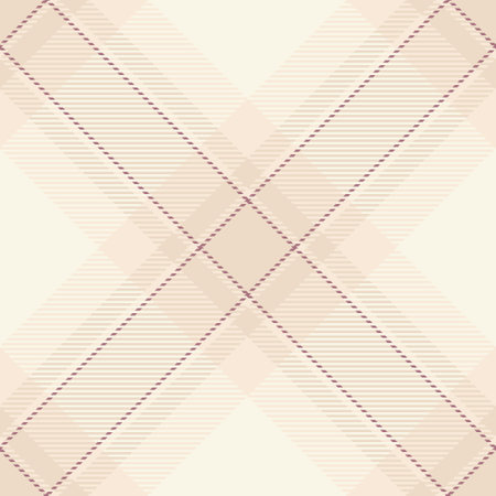 Clan texture pattern vector, variety seamless check plaid. Ireland fabric tartan textile background in old lace and light colors palette.のイラスト素材