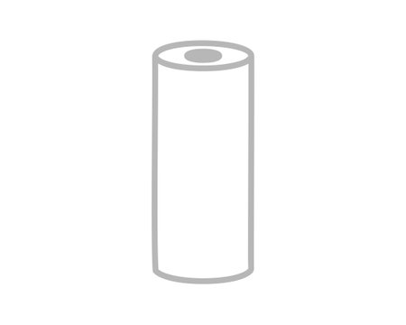 Textile roll vector icon. Paper tube illustration design for kitchen cleaning towel, carpet, scroll whatman or fabric.のイラスト素材