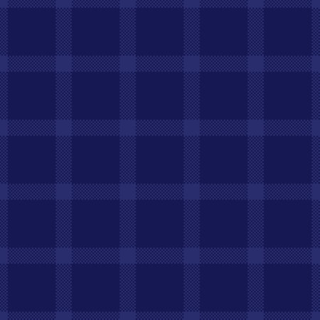 Color fabric texture plaid, softness textile check tartan. Glamor background seamless vector pattern in blue color palette.のイラスト素材
